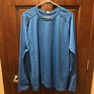 lululemon athletica Men's Long-Sleeve Crew - Azure Blue